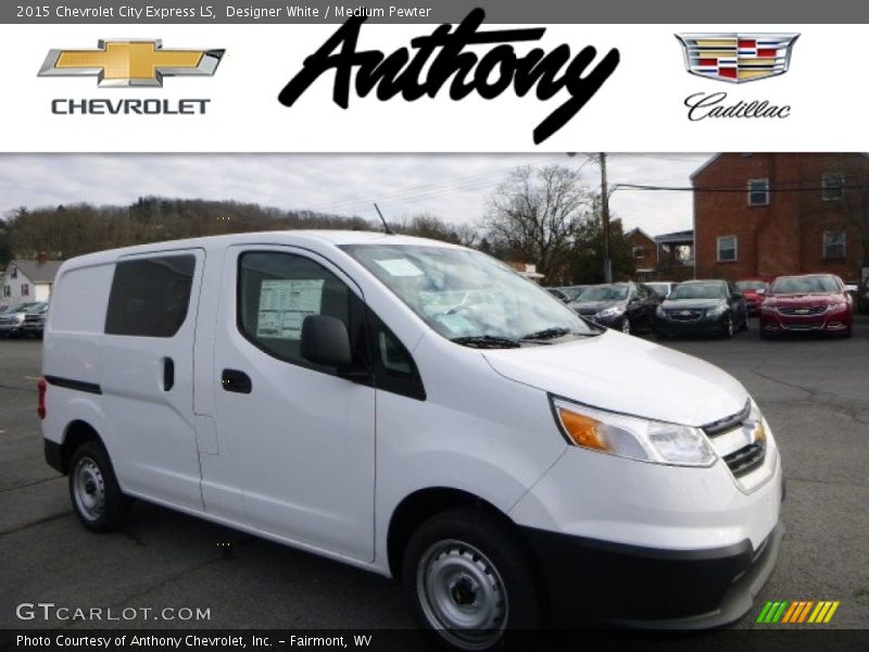 Designer White / Medium Pewter 2015 Chevrolet City Express LS