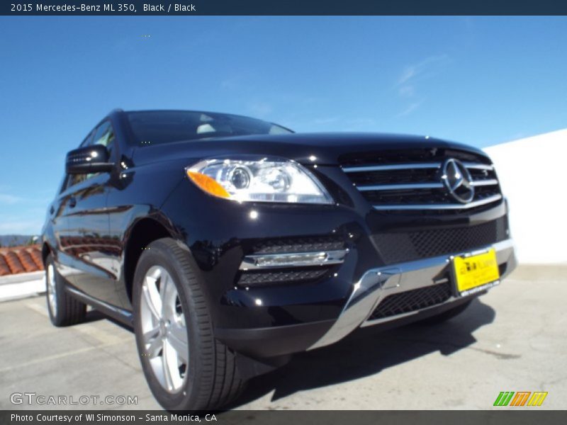 Black / Black 2015 Mercedes-Benz ML 350