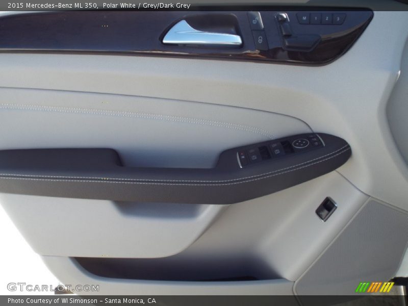 Polar White / Grey/Dark Grey 2015 Mercedes-Benz ML 350