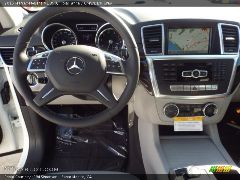 Polar White / Grey/Dark Grey 2015 Mercedes-Benz ML 350