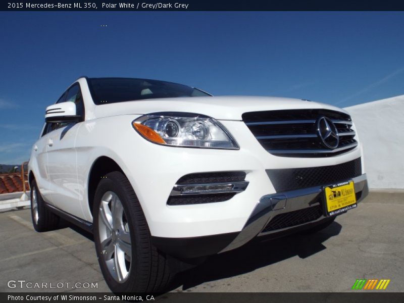 Polar White / Grey/Dark Grey 2015 Mercedes-Benz ML 350
