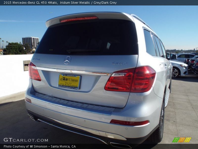 Iridium Silver Metallic / Grey/Dark Grey 2015 Mercedes-Benz GL 450 4Matic