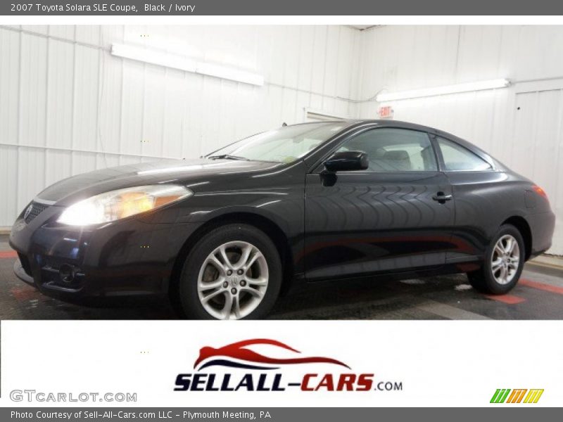 Black / Ivory 2007 Toyota Solara SLE Coupe