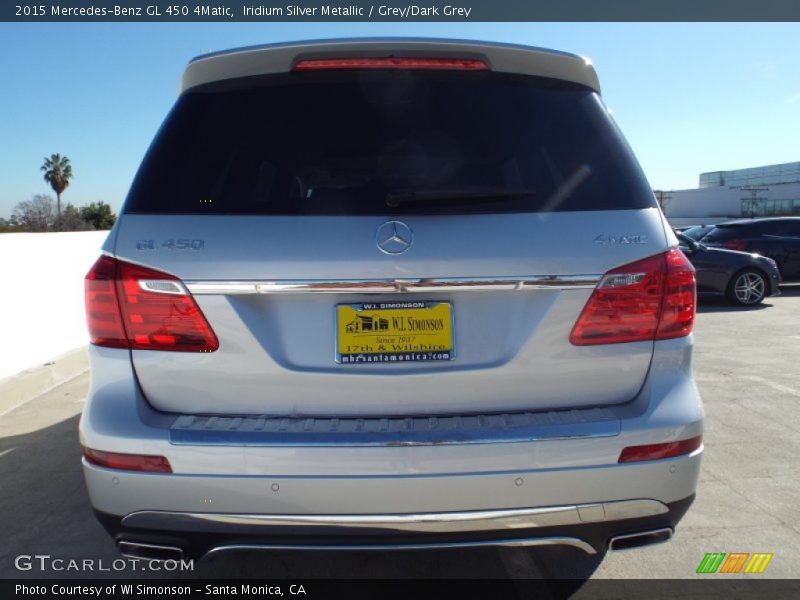 Iridium Silver Metallic / Grey/Dark Grey 2015 Mercedes-Benz GL 450 4Matic