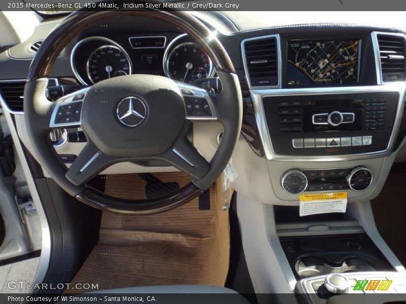 Iridium Silver Metallic / Grey/Dark Grey 2015 Mercedes-Benz GL 450 4Matic
