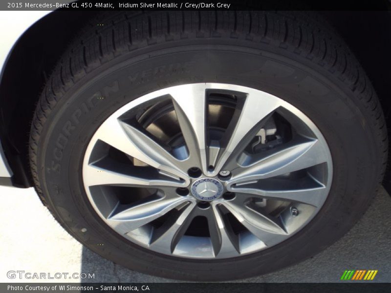 Iridium Silver Metallic / Grey/Dark Grey 2015 Mercedes-Benz GL 450 4Matic