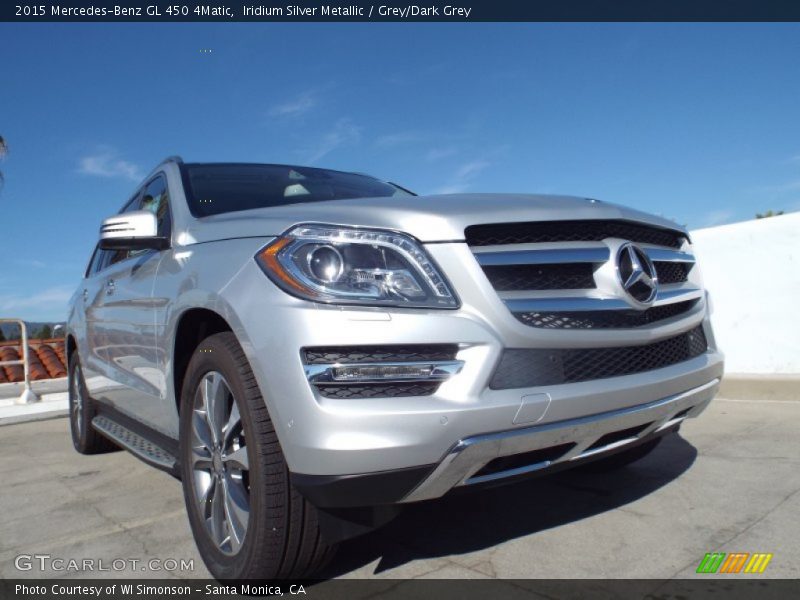Iridium Silver Metallic / Grey/Dark Grey 2015 Mercedes-Benz GL 450 4Matic