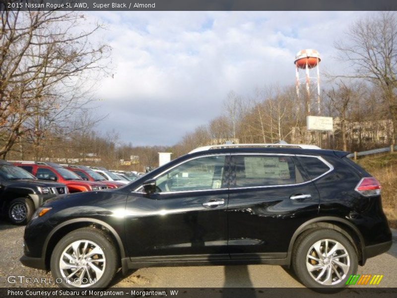 Super Black / Almond 2015 Nissan Rogue SL AWD