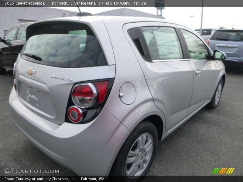 Silver Ice Metallic / Jet Black/Dark Titanium 2015 Chevrolet Sonic LT Hatchback