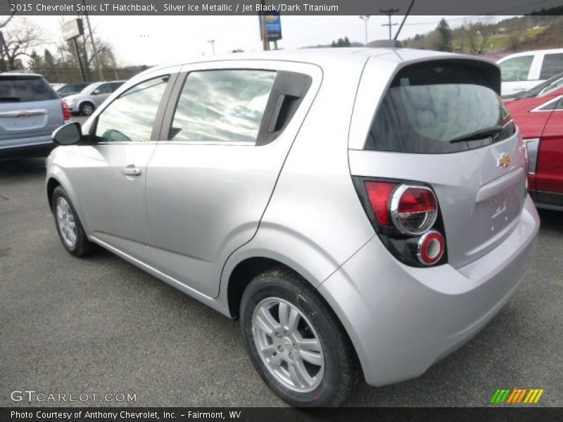 Silver Ice Metallic / Jet Black/Dark Titanium 2015 Chevrolet Sonic LT Hatchback