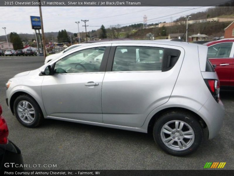 Silver Ice Metallic / Jet Black/Dark Titanium 2015 Chevrolet Sonic LT Hatchback