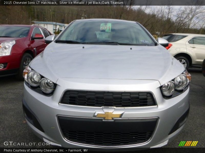 Silver Ice Metallic / Jet Black/Dark Titanium 2015 Chevrolet Sonic LT Hatchback