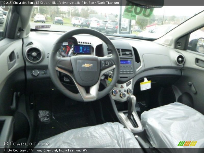 Blue Velvet Metallic / Jet Black/Dark Titanium 2015 Chevrolet Sonic LS Sedan