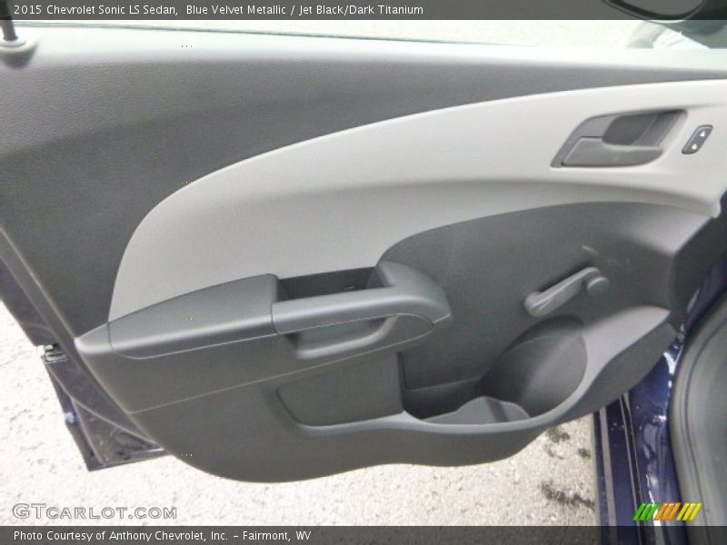 Blue Velvet Metallic / Jet Black/Dark Titanium 2015 Chevrolet Sonic LS Sedan