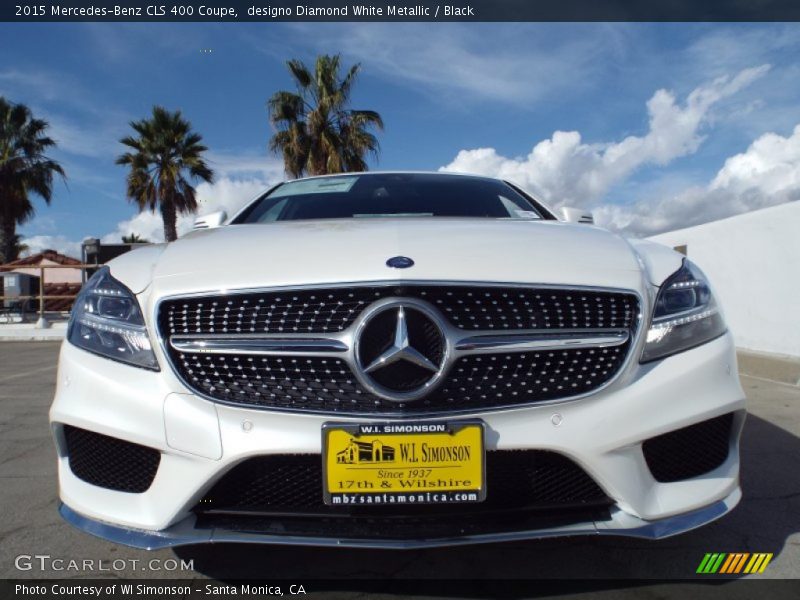 designo Diamond White Metallic / Black 2015 Mercedes-Benz CLS 400 Coupe