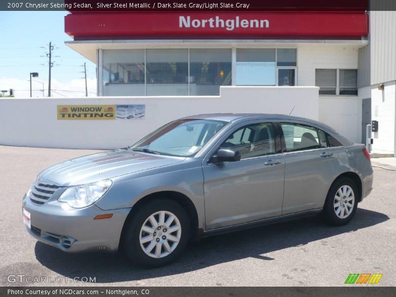 Silver Steel Metallic / Dark Slate Gray/Light Slate Gray 2007 Chrysler Sebring Sedan