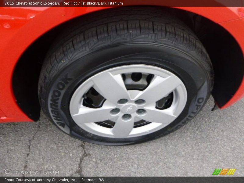 Red Hot / Jet Black/Dark Titanium 2015 Chevrolet Sonic LS Sedan