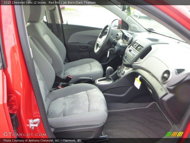 Red Hot / Jet Black/Dark Titanium 2015 Chevrolet Sonic LS Sedan
