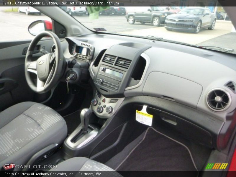 Red Hot / Jet Black/Dark Titanium 2015 Chevrolet Sonic LS Sedan