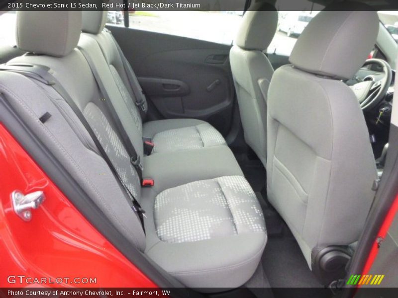 Red Hot / Jet Black/Dark Titanium 2015 Chevrolet Sonic LS Sedan