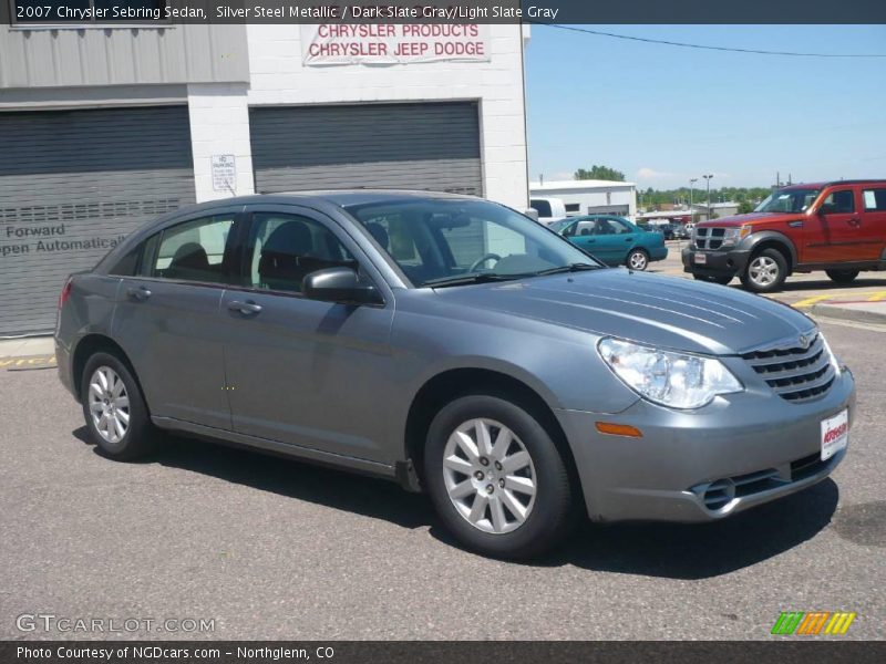 Silver Steel Metallic / Dark Slate Gray/Light Slate Gray 2007 Chrysler Sebring Sedan