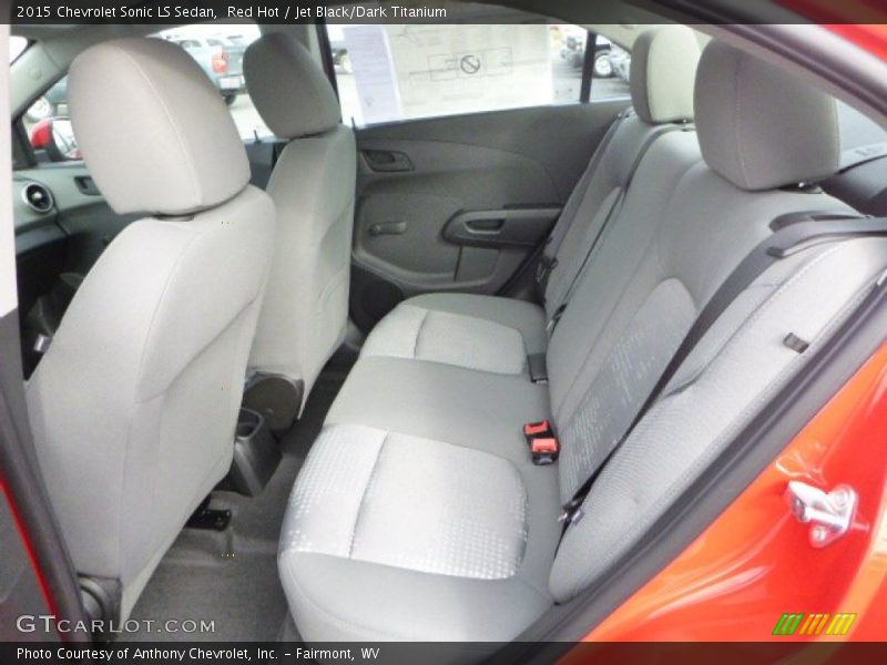 Red Hot / Jet Black/Dark Titanium 2015 Chevrolet Sonic LS Sedan