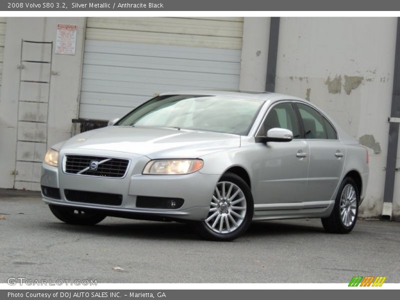 Silver Metallic / Anthracite Black 2008 Volvo S80 3.2