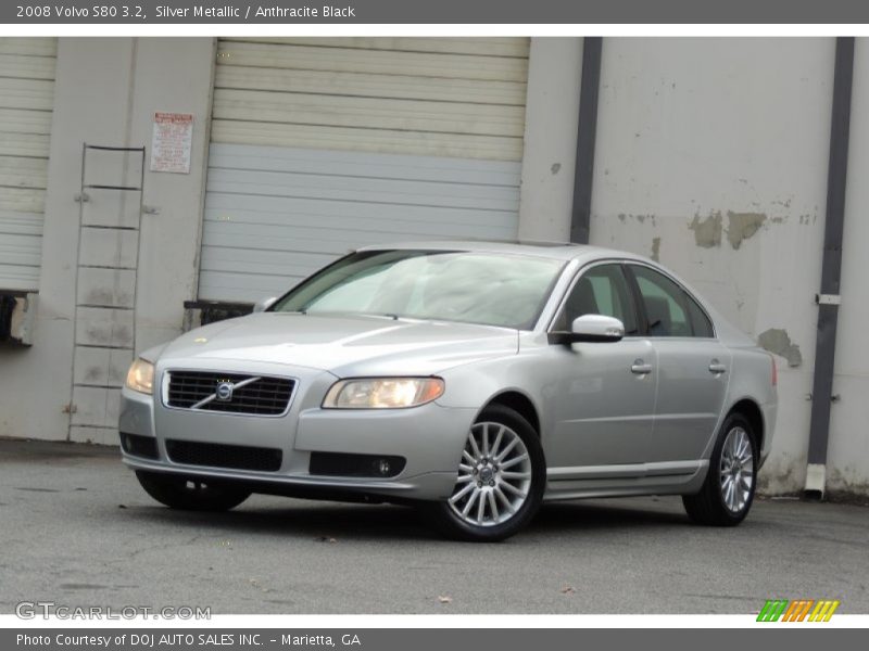 Silver Metallic / Anthracite Black 2008 Volvo S80 3.2