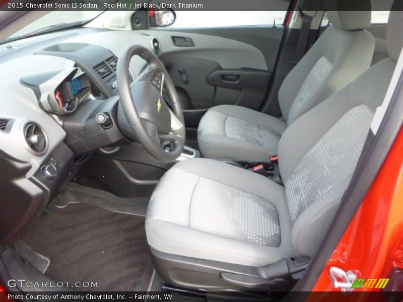 Red Hot / Jet Black/Dark Titanium 2015 Chevrolet Sonic LS Sedan
