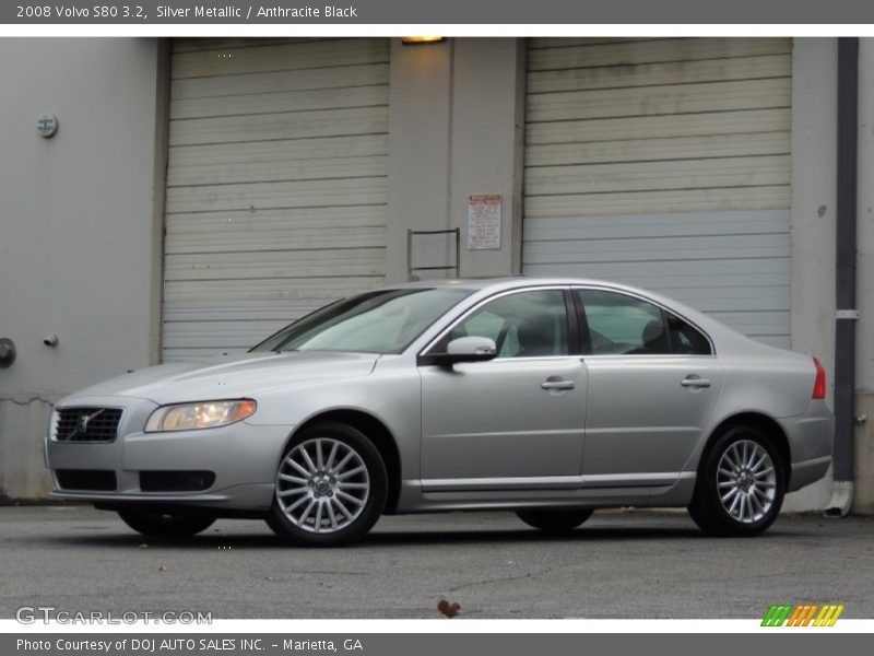Silver Metallic / Anthracite Black 2008 Volvo S80 3.2