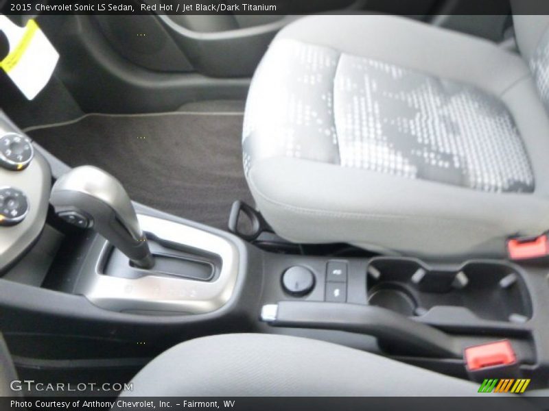 Red Hot / Jet Black/Dark Titanium 2015 Chevrolet Sonic LS Sedan