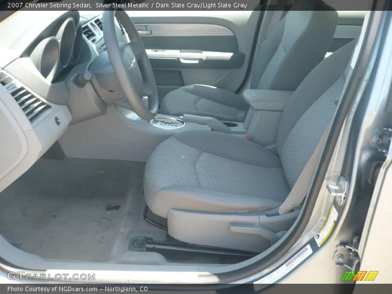 Silver Steel Metallic / Dark Slate Gray/Light Slate Gray 2007 Chrysler Sebring Sedan
