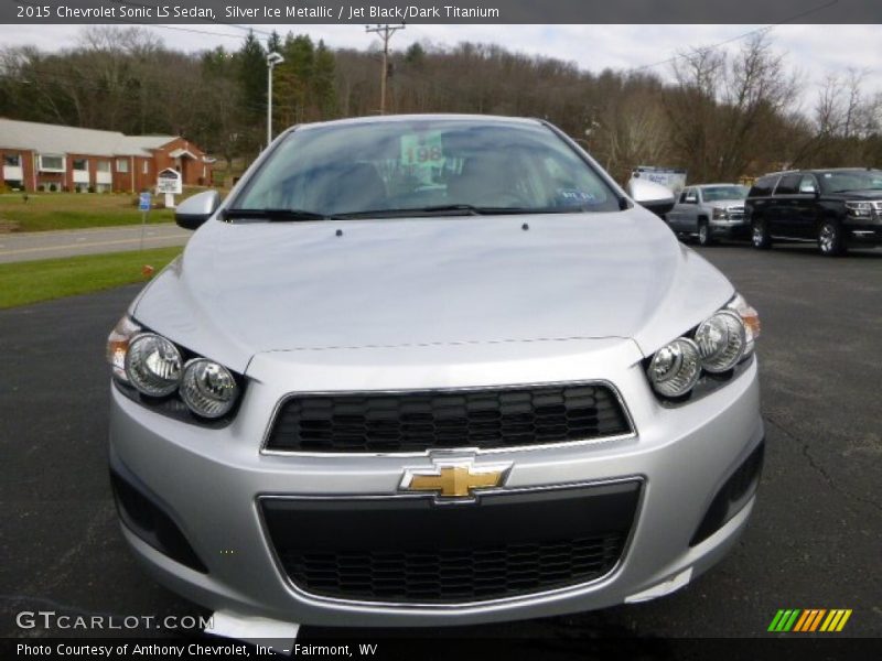 Silver Ice Metallic / Jet Black/Dark Titanium 2015 Chevrolet Sonic LS Sedan
