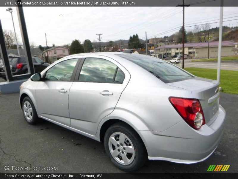 Silver Ice Metallic / Jet Black/Dark Titanium 2015 Chevrolet Sonic LS Sedan