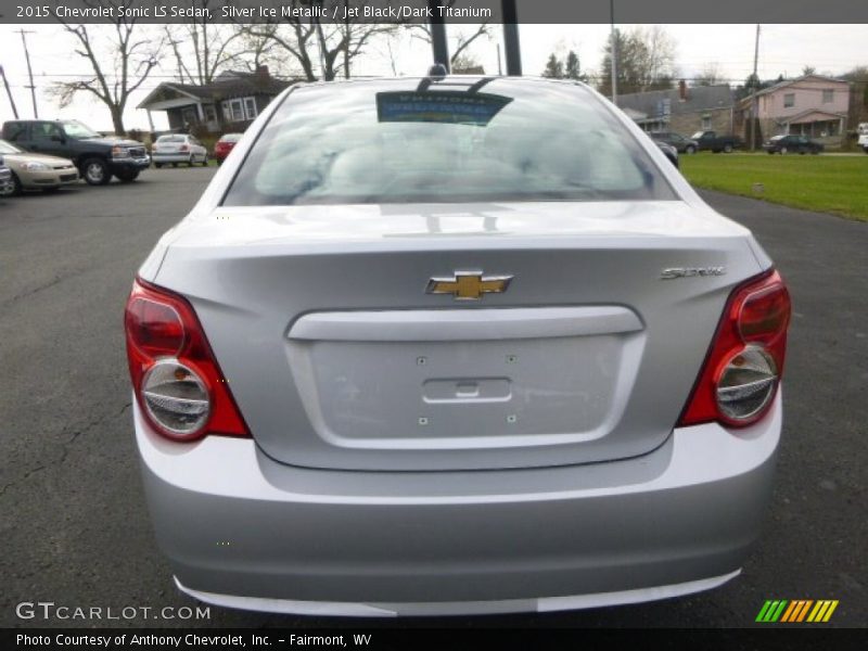 Silver Ice Metallic / Jet Black/Dark Titanium 2015 Chevrolet Sonic LS Sedan