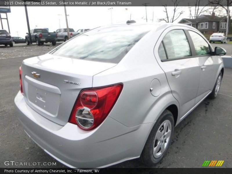 Silver Ice Metallic / Jet Black/Dark Titanium 2015 Chevrolet Sonic LS Sedan