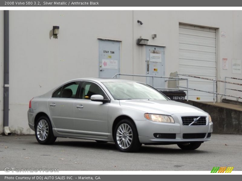 Silver Metallic / Anthracite Black 2008 Volvo S80 3.2