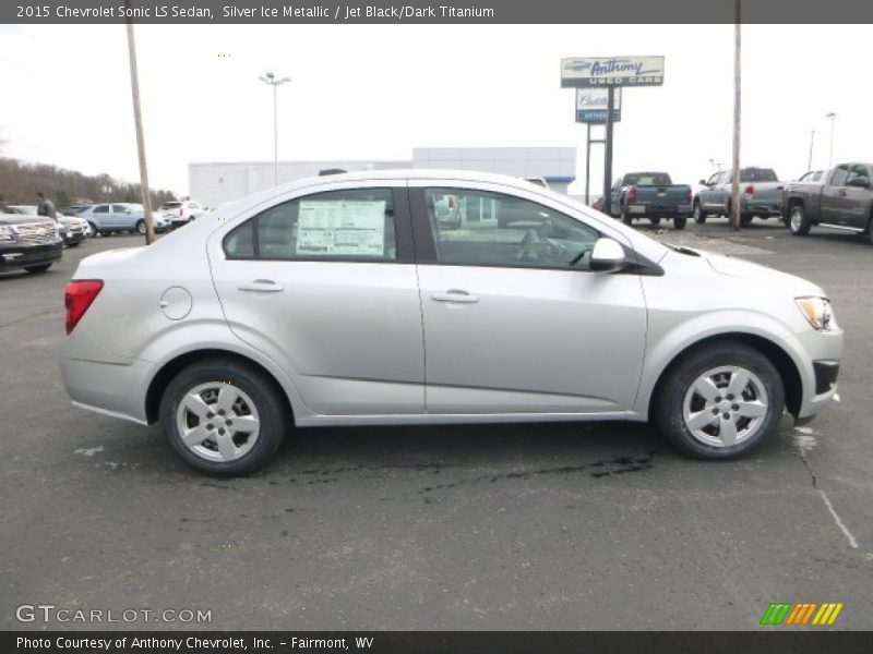 Silver Ice Metallic / Jet Black/Dark Titanium 2015 Chevrolet Sonic LS Sedan