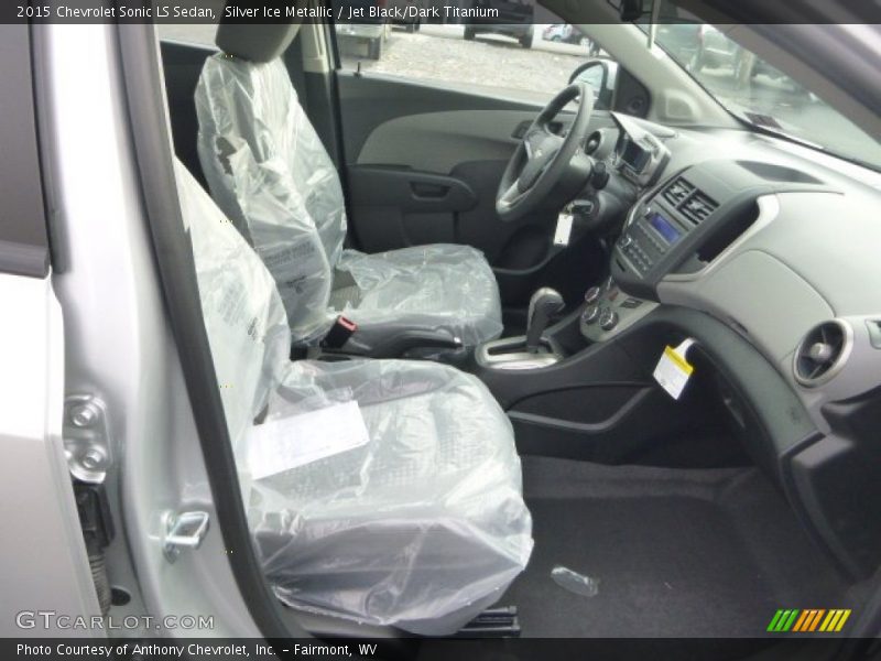 Silver Ice Metallic / Jet Black/Dark Titanium 2015 Chevrolet Sonic LS Sedan