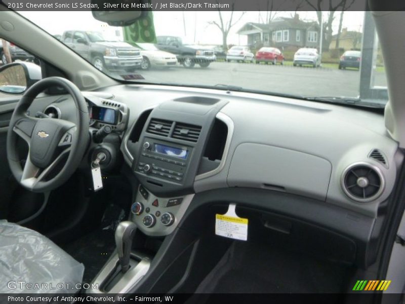 Silver Ice Metallic / Jet Black/Dark Titanium 2015 Chevrolet Sonic LS Sedan