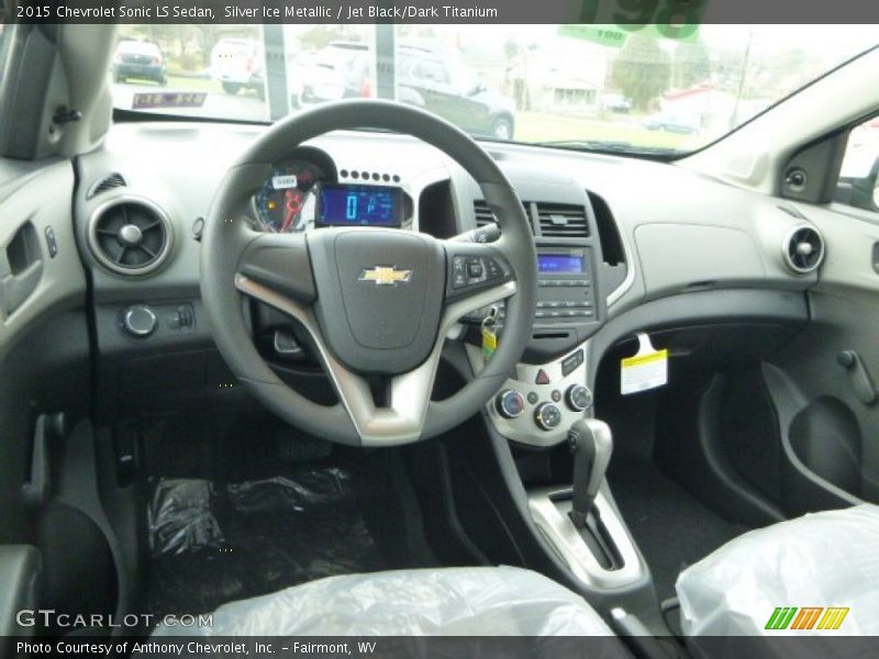 Silver Ice Metallic / Jet Black/Dark Titanium 2015 Chevrolet Sonic LS Sedan