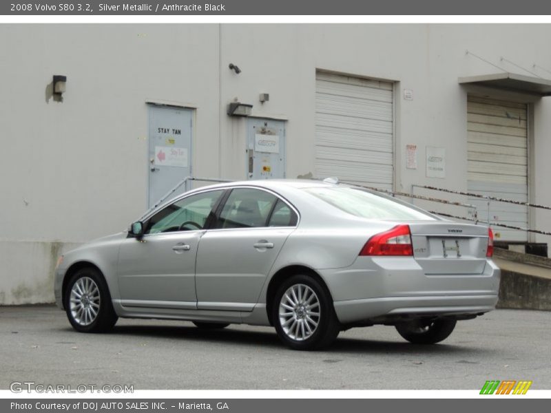 Silver Metallic / Anthracite Black 2008 Volvo S80 3.2
