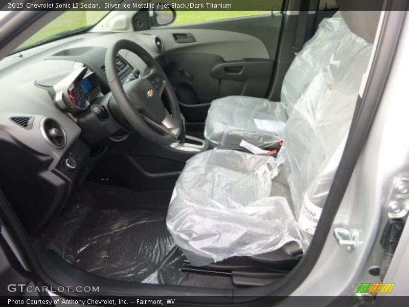Silver Ice Metallic / Jet Black/Dark Titanium 2015 Chevrolet Sonic LS Sedan