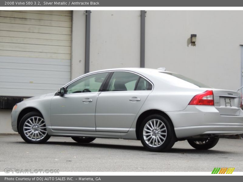 Silver Metallic / Anthracite Black 2008 Volvo S80 3.2