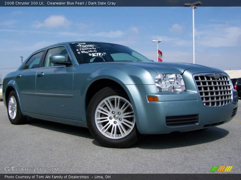 Clearwater Blue Pearl / Dark Slate Gray 2008 Chrysler 300 LX