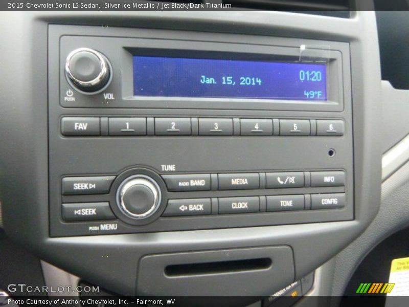 Silver Ice Metallic / Jet Black/Dark Titanium 2015 Chevrolet Sonic LS Sedan