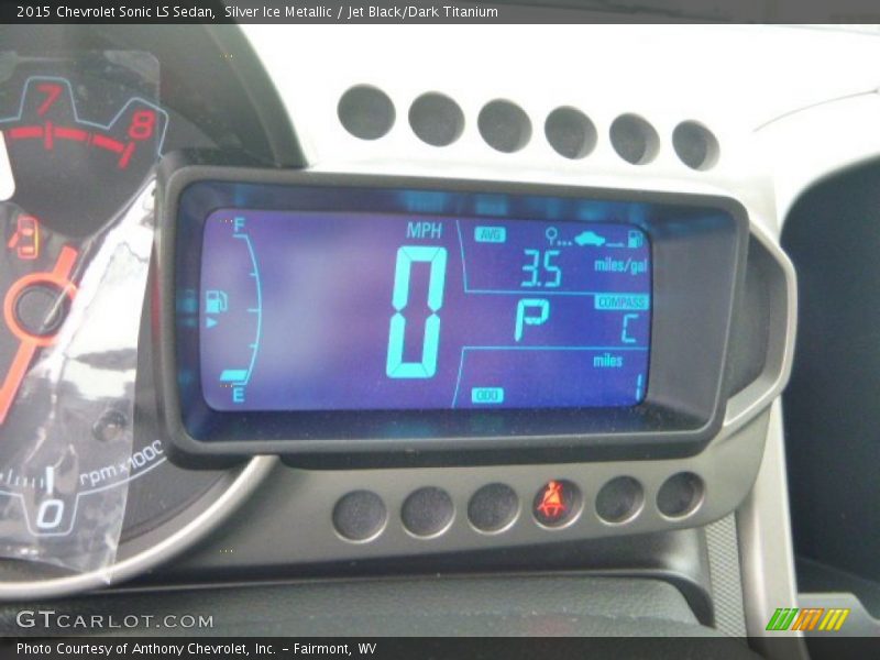Silver Ice Metallic / Jet Black/Dark Titanium 2015 Chevrolet Sonic LS Sedan