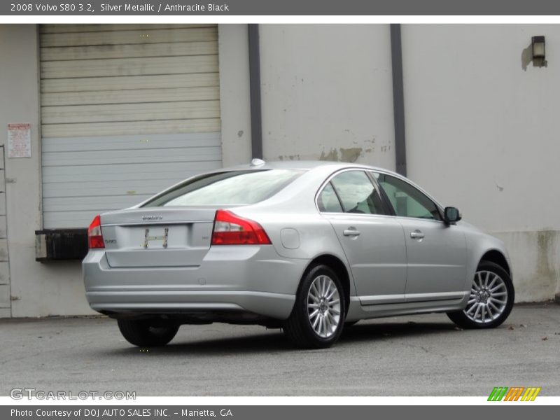 Silver Metallic / Anthracite Black 2008 Volvo S80 3.2