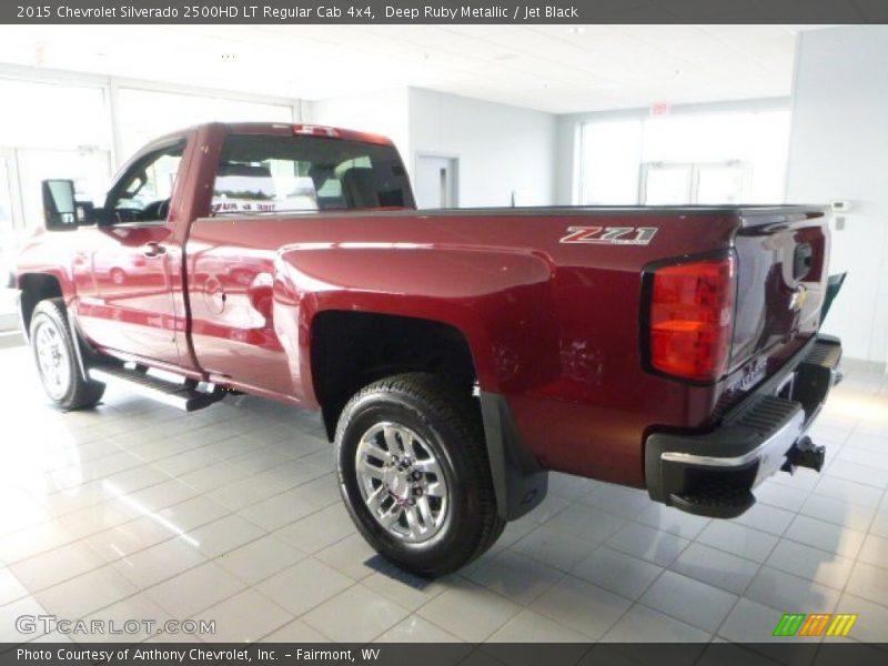 Deep Ruby Metallic / Jet Black 2015 Chevrolet Silverado 2500HD LT Regular Cab 4x4