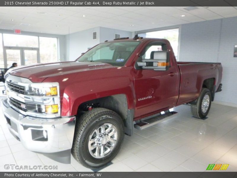Deep Ruby Metallic / Jet Black 2015 Chevrolet Silverado 2500HD LT Regular Cab 4x4